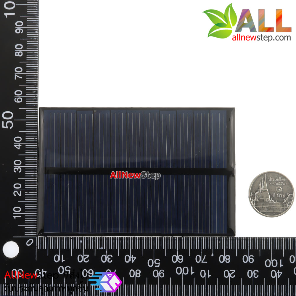 Solar cell Solar panels โซลาเซลล์ 5.5v 110ma 0.6W ขนาด 80x55mm