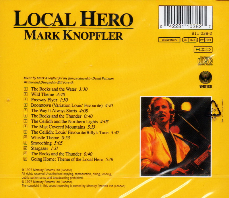 CD,Mark Knopfler - Local Hero (Remastered)(HDCD)