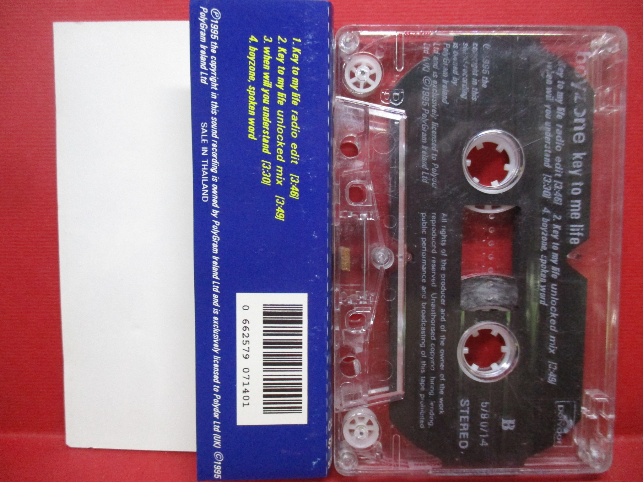 เทปเพลงสากล Boyzone – Key To My Life