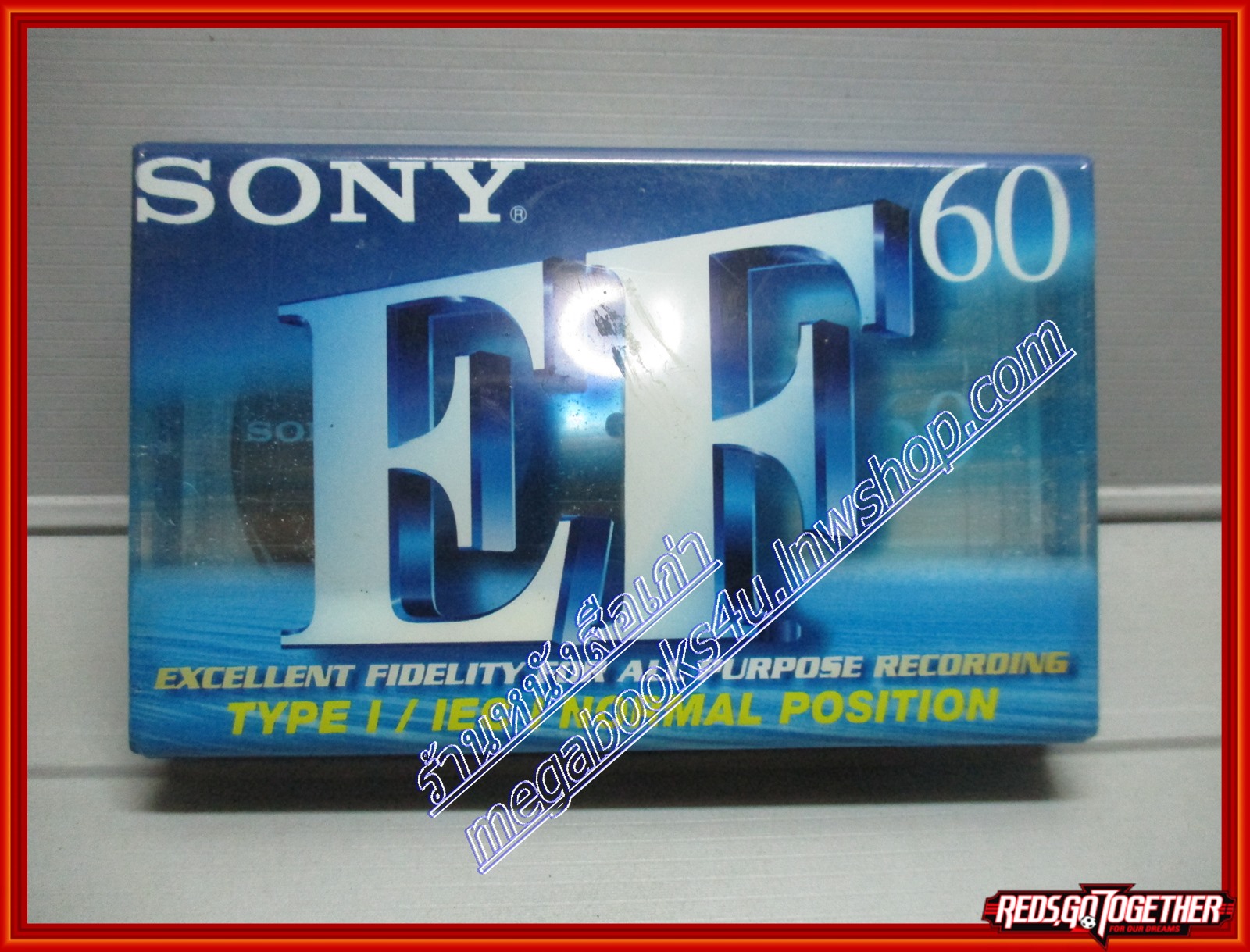 เทปเปล่า เทปคาสเซ็ทเปล่า SONY ยาว60นาที อยู่ในซีล