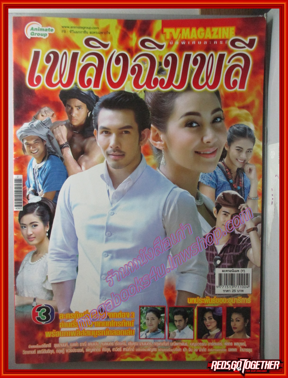 นิตยสารเรื่องย่อละครโทรทัศน์ เพลิงฉิมพลี ปี2557 อธิชาติ ชุมนานนท์ ราณี แคมเปน
