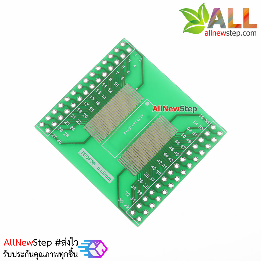 แผ่น PCB TSOP56 TSOP48 to DIP56 adapter board AM29 series chip 0.5mm 0.65