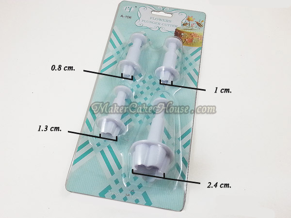 พิมพ์กดลายฟองดอง / พิมพ์กดคุกกี้ รูปดอกไม้