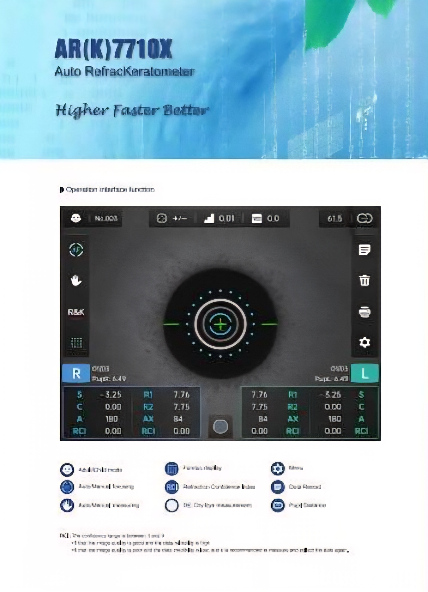 AR(K)7710X Auto Refrac/Keratometer