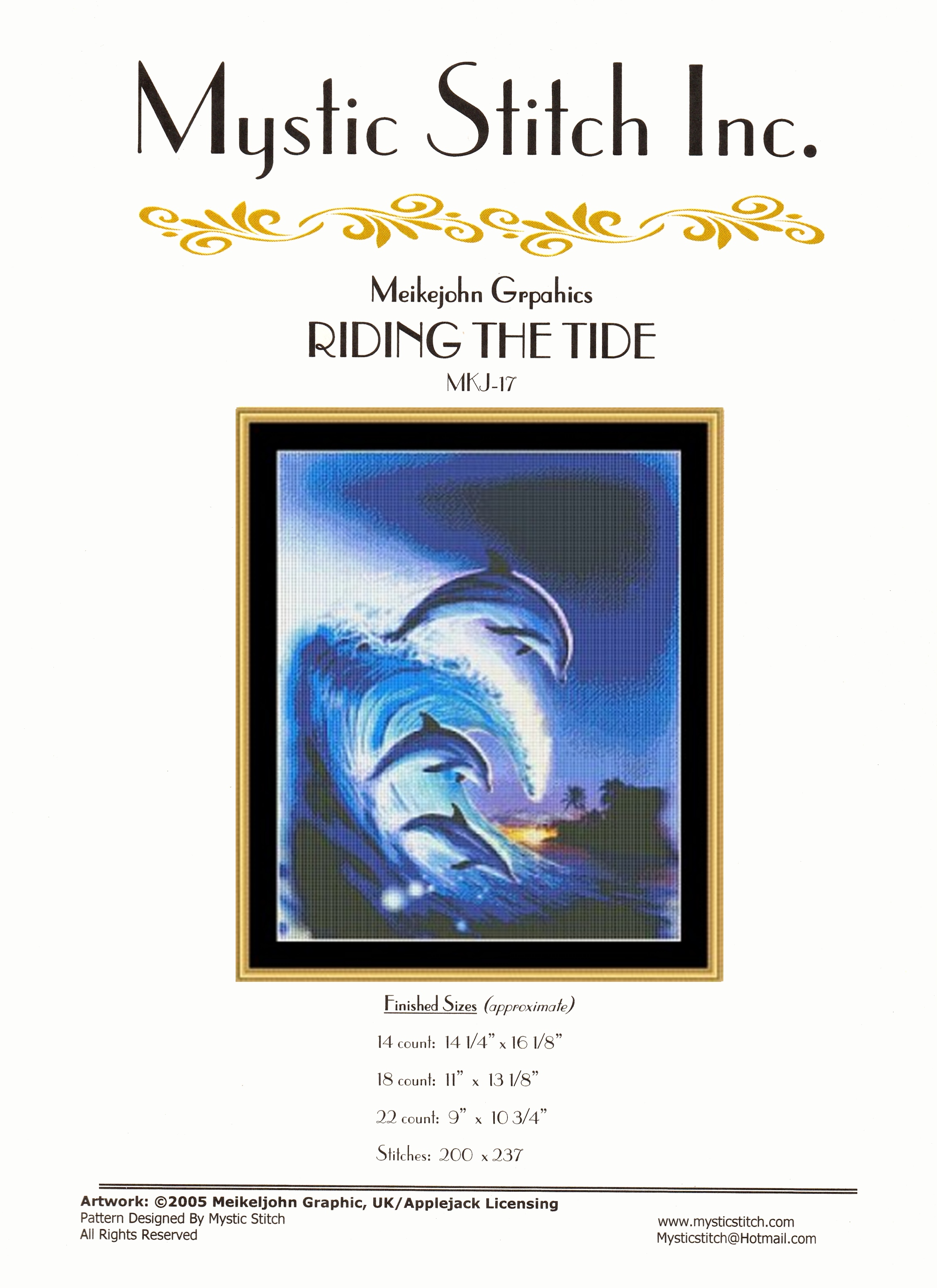 Mystic Stitch ผังลาย Riding The Tide