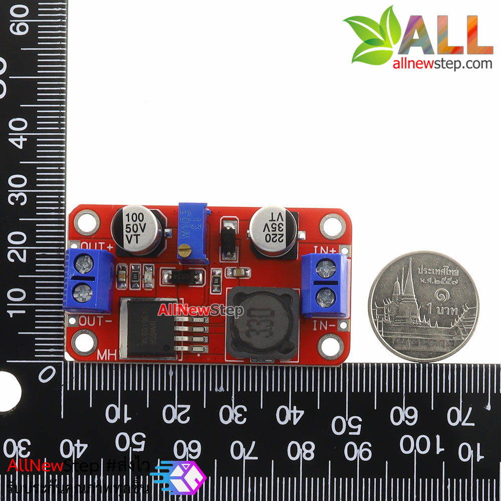 โมดูล Step up XL6019 5A High Power Adjustable Boost Power แปลงไฟจาก 3-35 5-40 ต่อเนื่อง 2.5A สูงสุด 5A