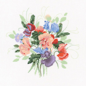 Heritage Crafts ชุดปัก Sweet Pea Posy
