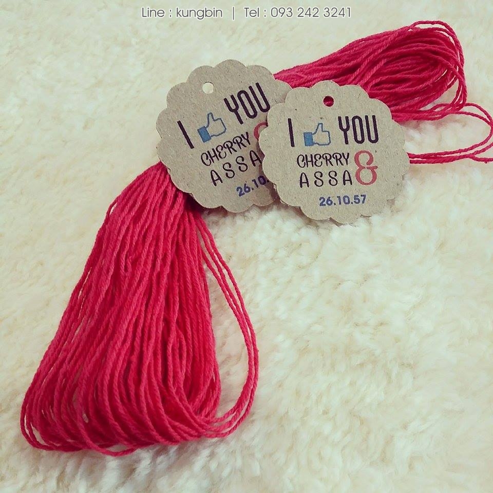 เชือกเส้นเล็ก ประมาณ 1 มิล สีชมพูเข้ม