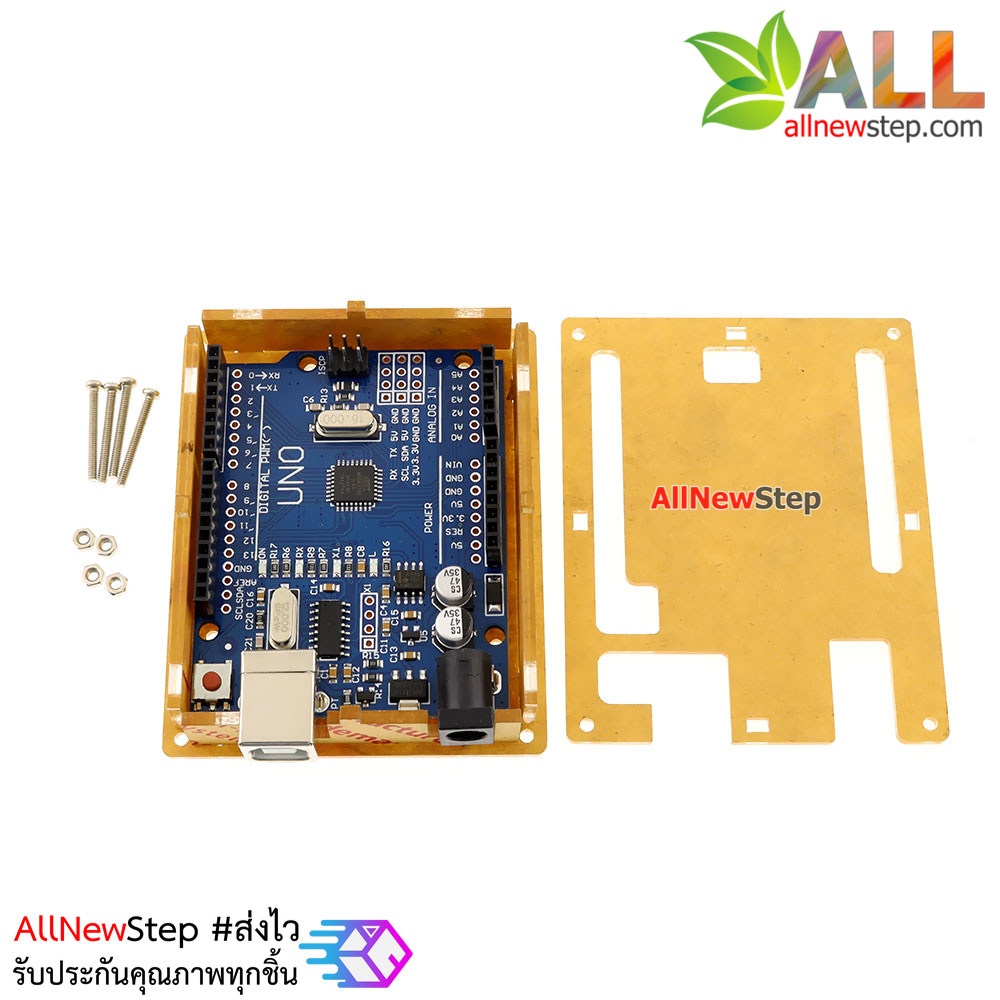 UNO R3 acrylic case box กล่องอะคริลิคแบบใส สำหรับ Uno case for Arduino
