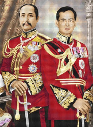 Pinn สองพระมหาราชของไทย (สี)