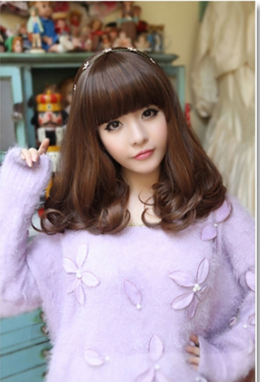 C1117 วิกผมประไหล่ **ล๊อตใหม่จะยาวกว่าเเบบนิดหน่อยนะคะ