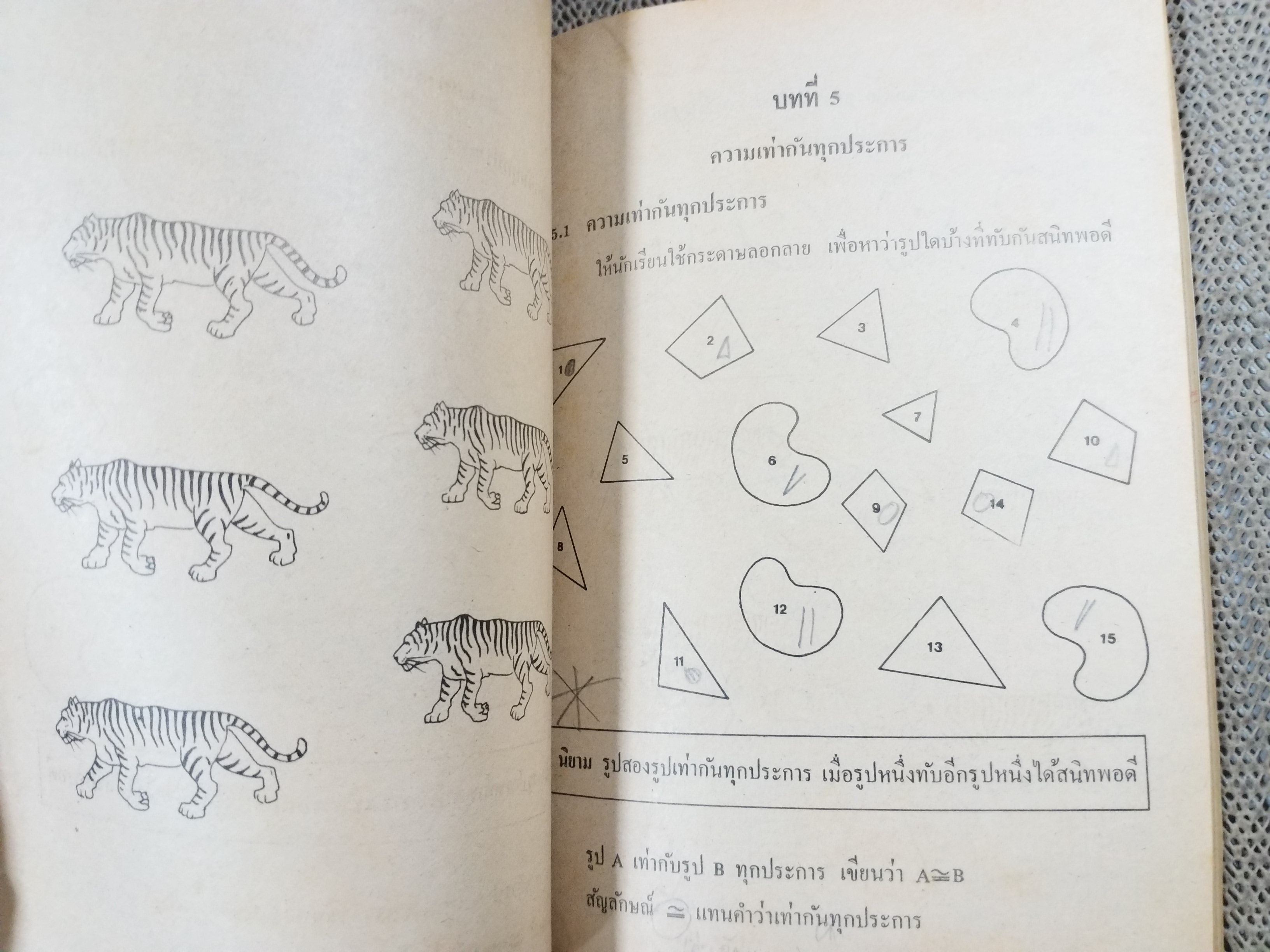หนังสือเรียน วิชาคณิตศาสตร์ เล่มหนึ่ง ชั้นมัธยมศึกษาปีที่2 / สภาพดี