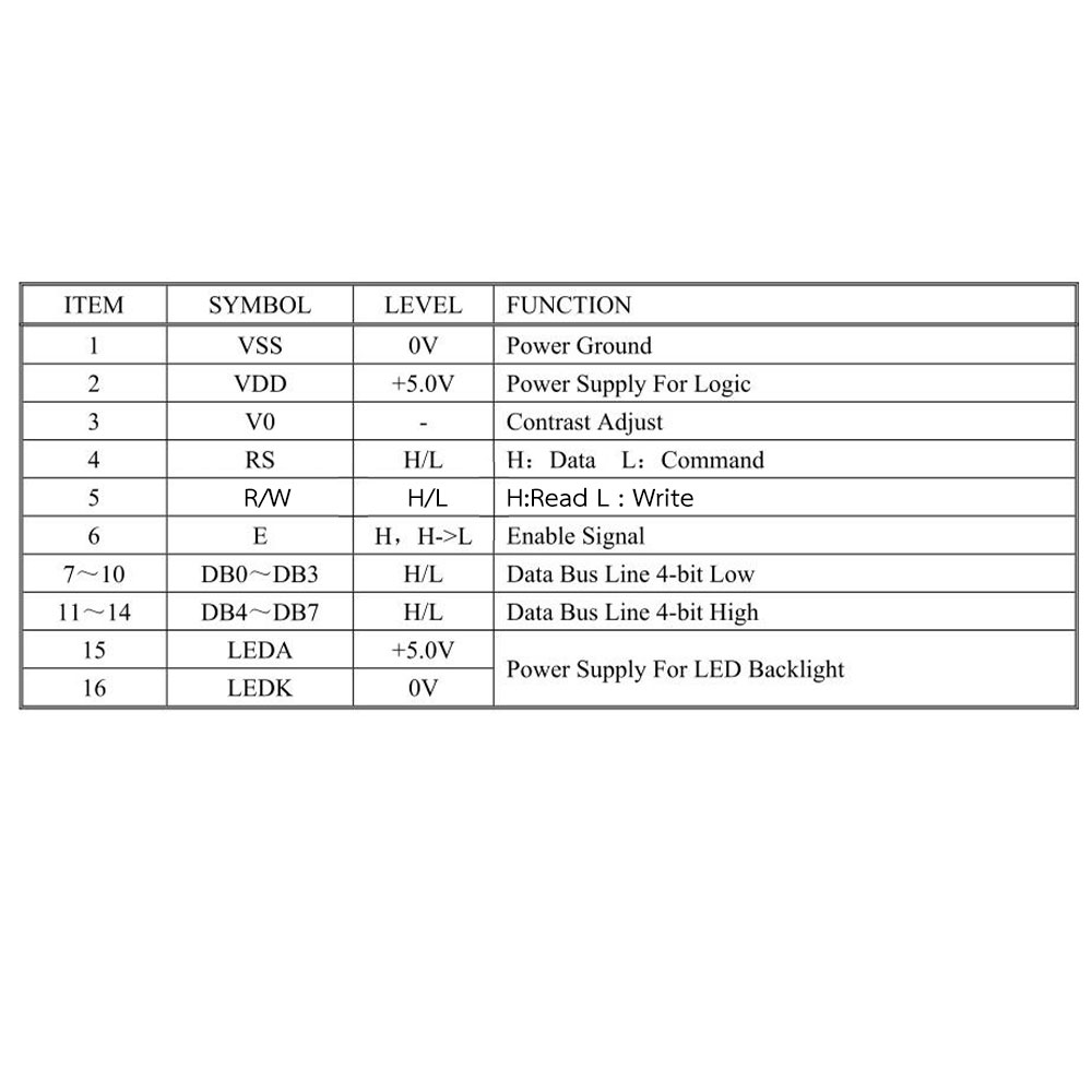 LCD 4002 ฟ้า lcd 4002 lcd screen 5v 40x2 display module 4002 dot matrix screen