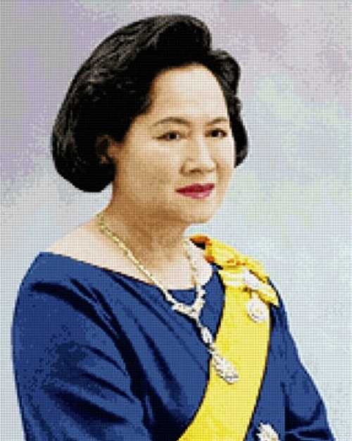 Pinn สมเด็จพระพี่นางฯ (ฉลองพระองค์สีน้ำเงิน-เล็ก)
