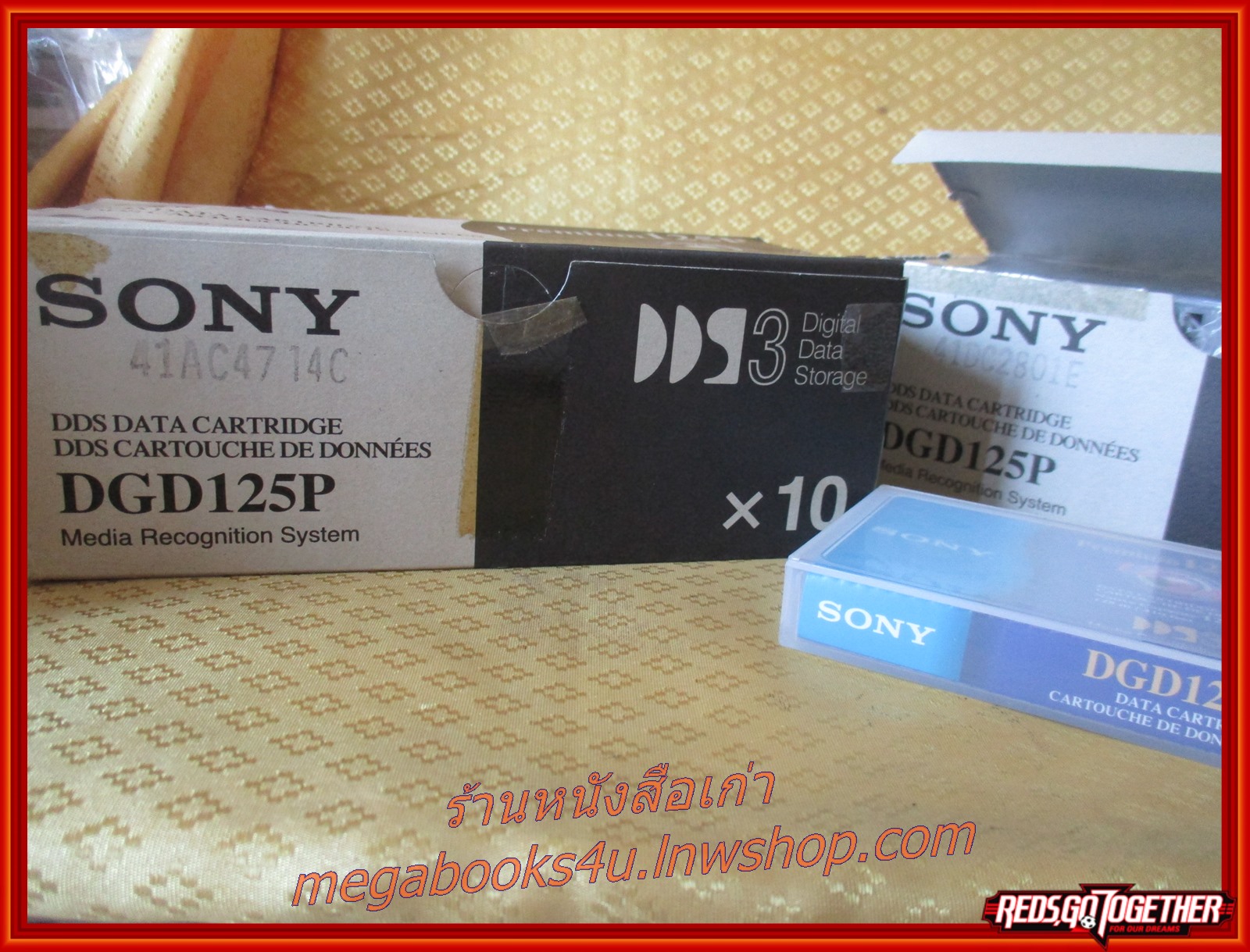 เทปเปล่าSony ในซีล เทปบันทึกข้อมูล Sony Premium 125P DGD125P ยังไม่ได้แกะซีล (ขายเป็นม้วน)
