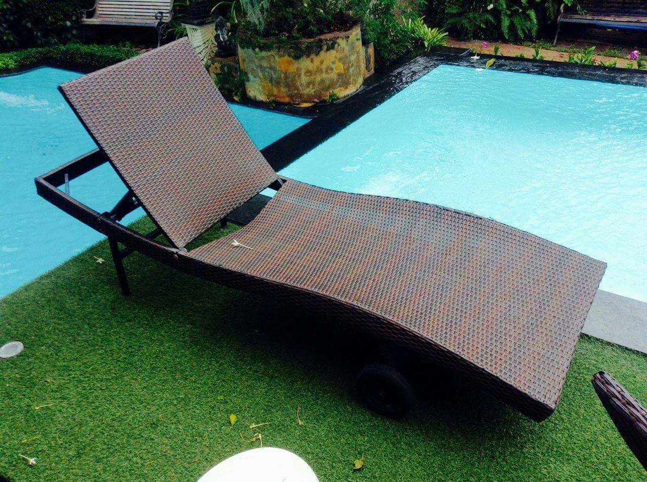 เตียงนอนริมสระน้ํา เตียงนอนริมทะเล เตียงหวาย เตียงอาบแดด เตียงหวายสาน Sun Bed Daybed 47