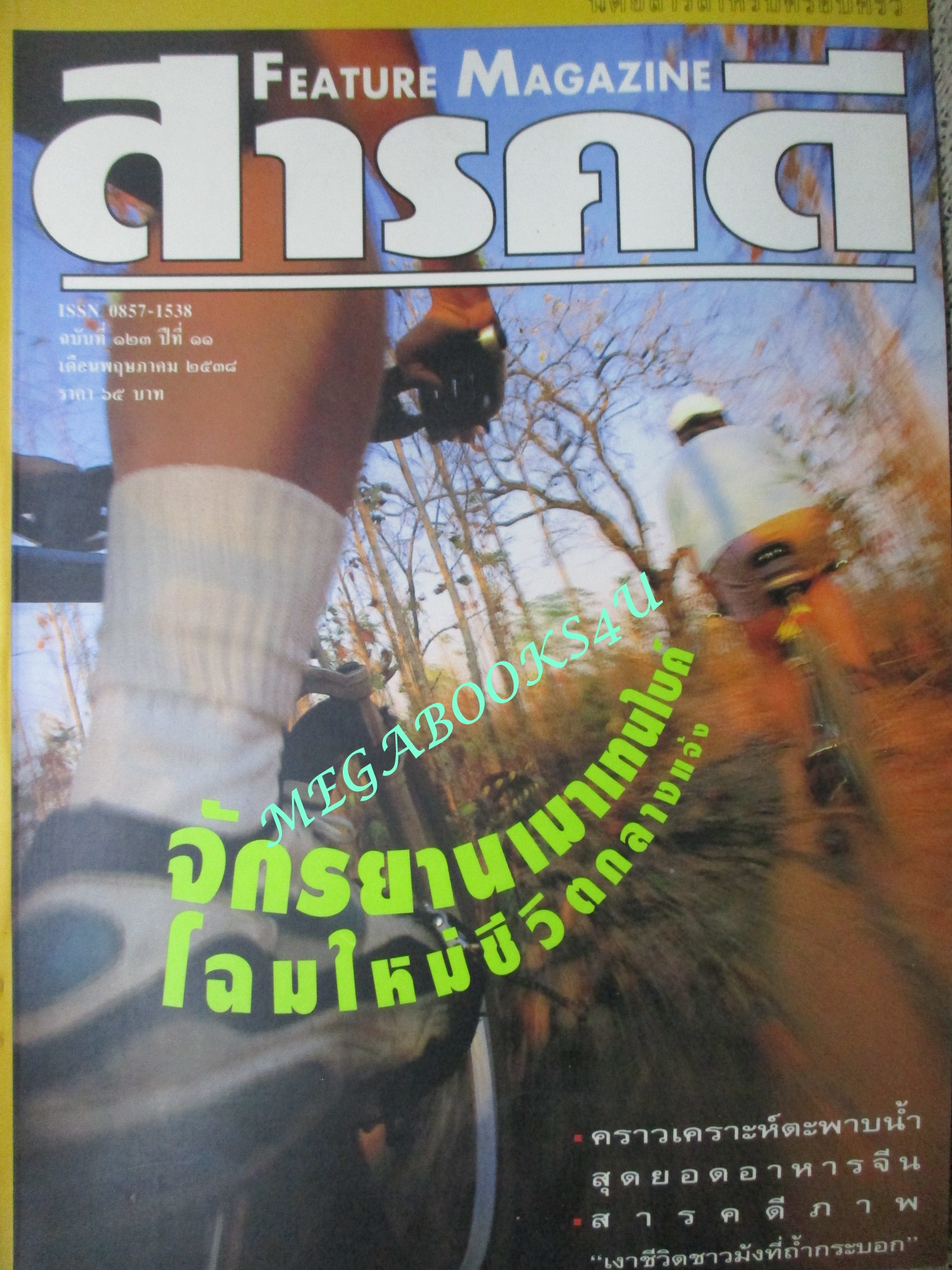 นิตยสารสารคดี ฉบับที่123 พฤษภาคม 2538 เมาเทนไบค์,ตะพาบน้ำ,ม้งอพยพ,จังหวัดฉะเชิงเทรา