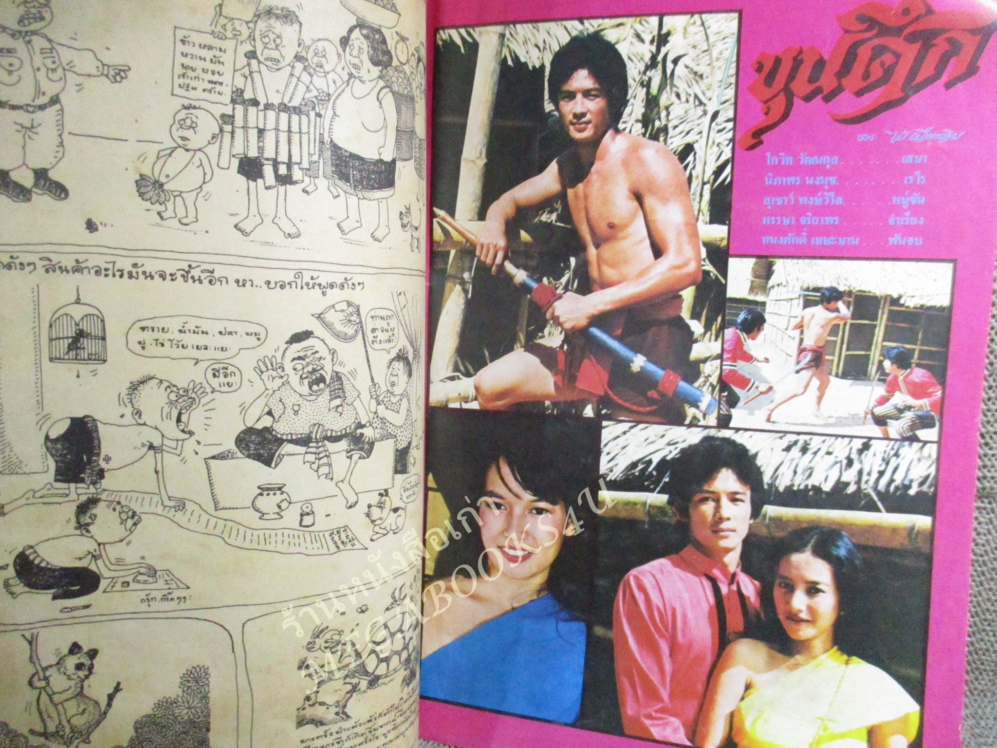 ชัยพฤกษ์การ์ตูน ฉบับที่114 ปี2523 สภาพพอใช้ ริมขอบมีรอยพับ เปิดได้ตามปกติ