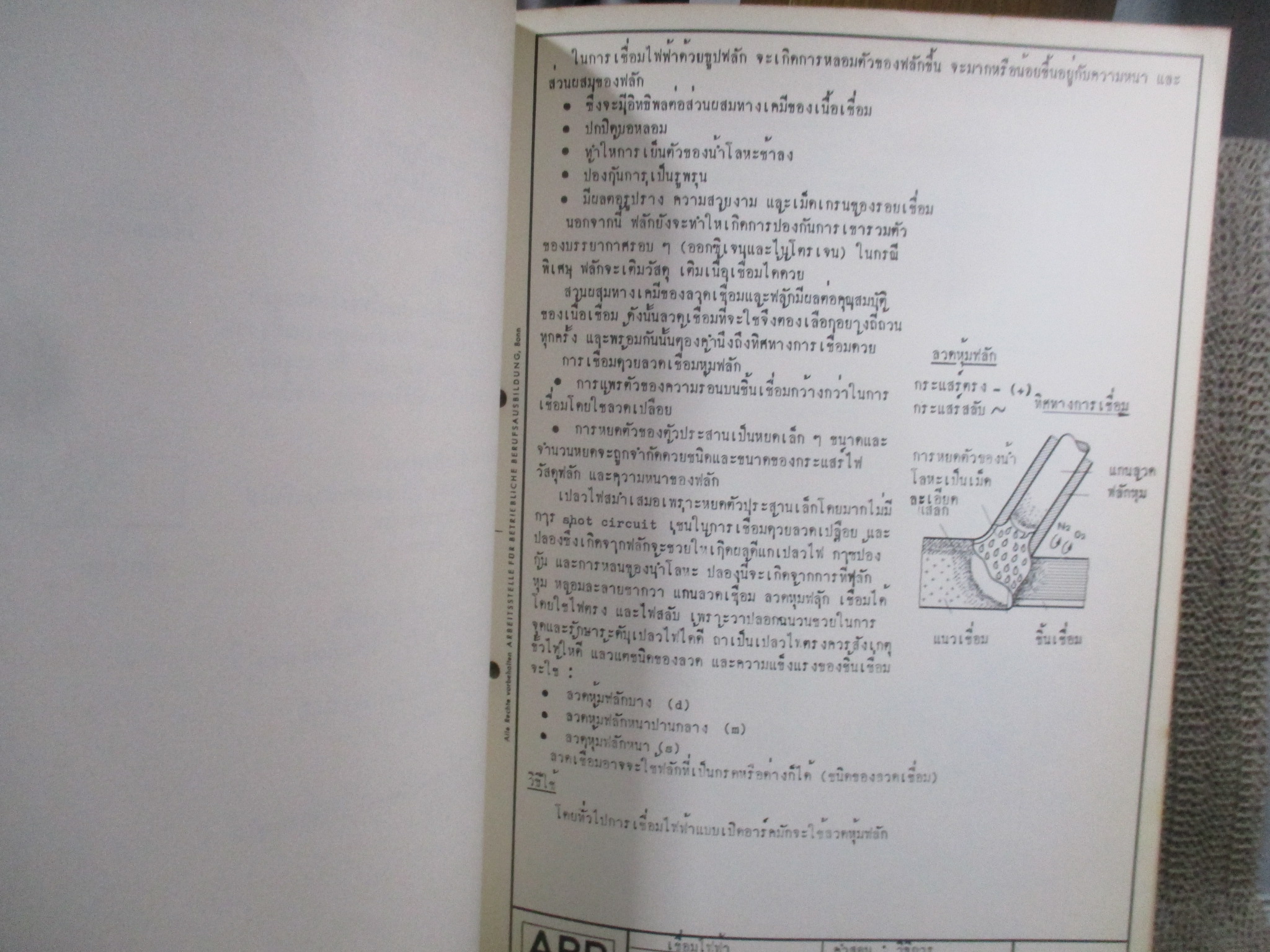 หลักการปฏิบัติงานสำหรับงานโลหะ เชื่อมไฟฟ้า จัดพิมพ์โดย ABB เยอรมัน