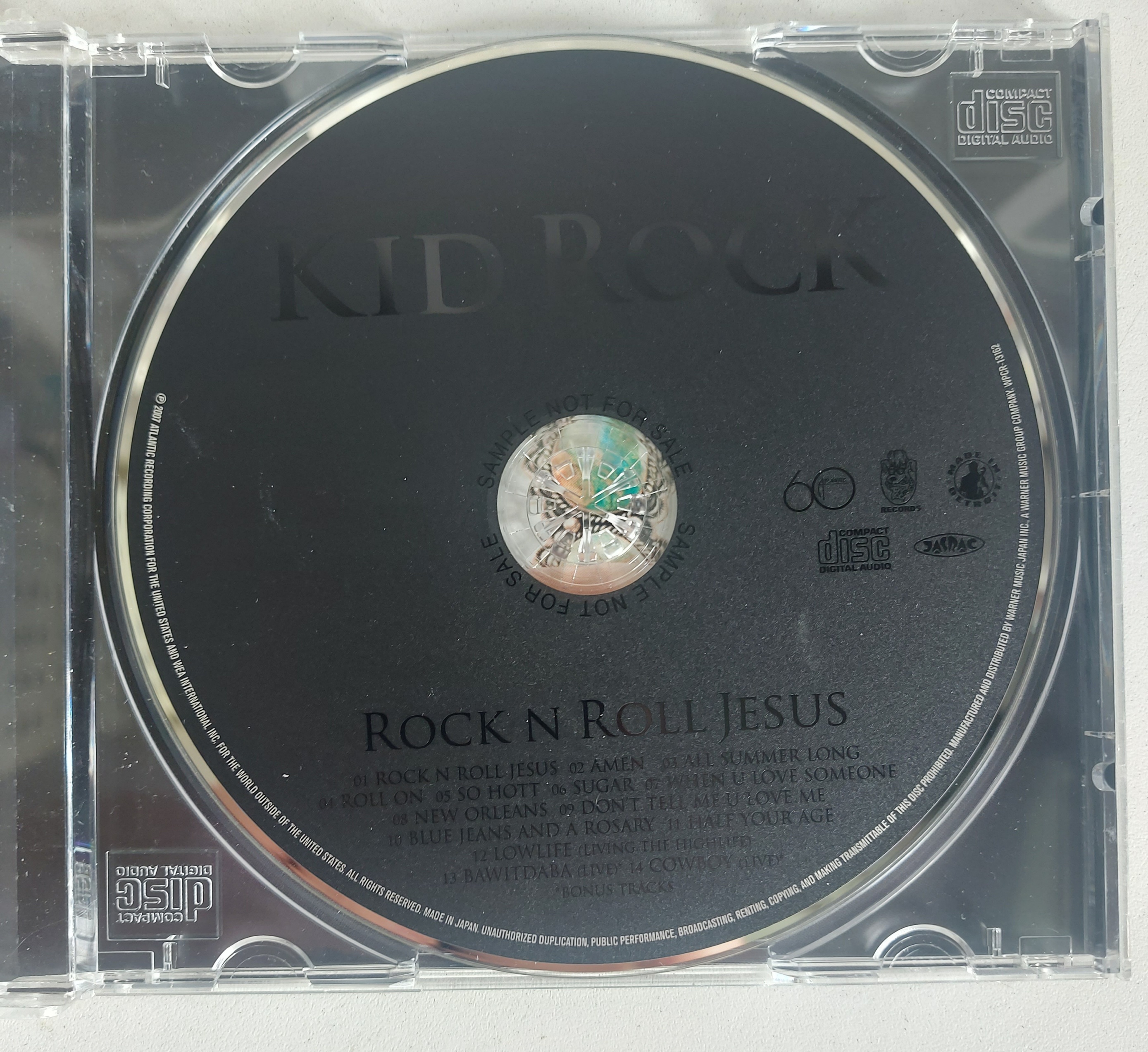 Used CD,Kid Rock - Rock N Roll Jesus (A)(2007)(Japan)