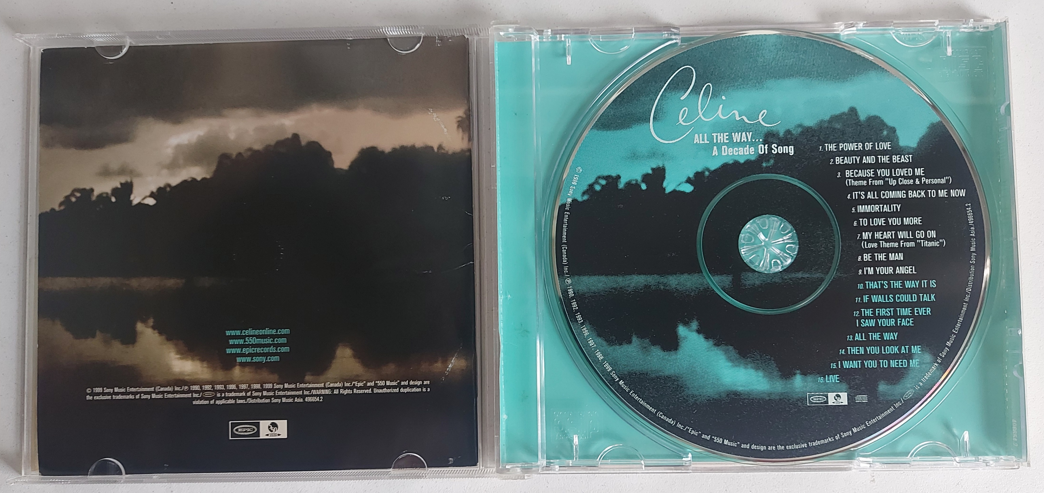 Used CD,Celine Dion - All The Way A Decade of Song(1990-1999)(A)