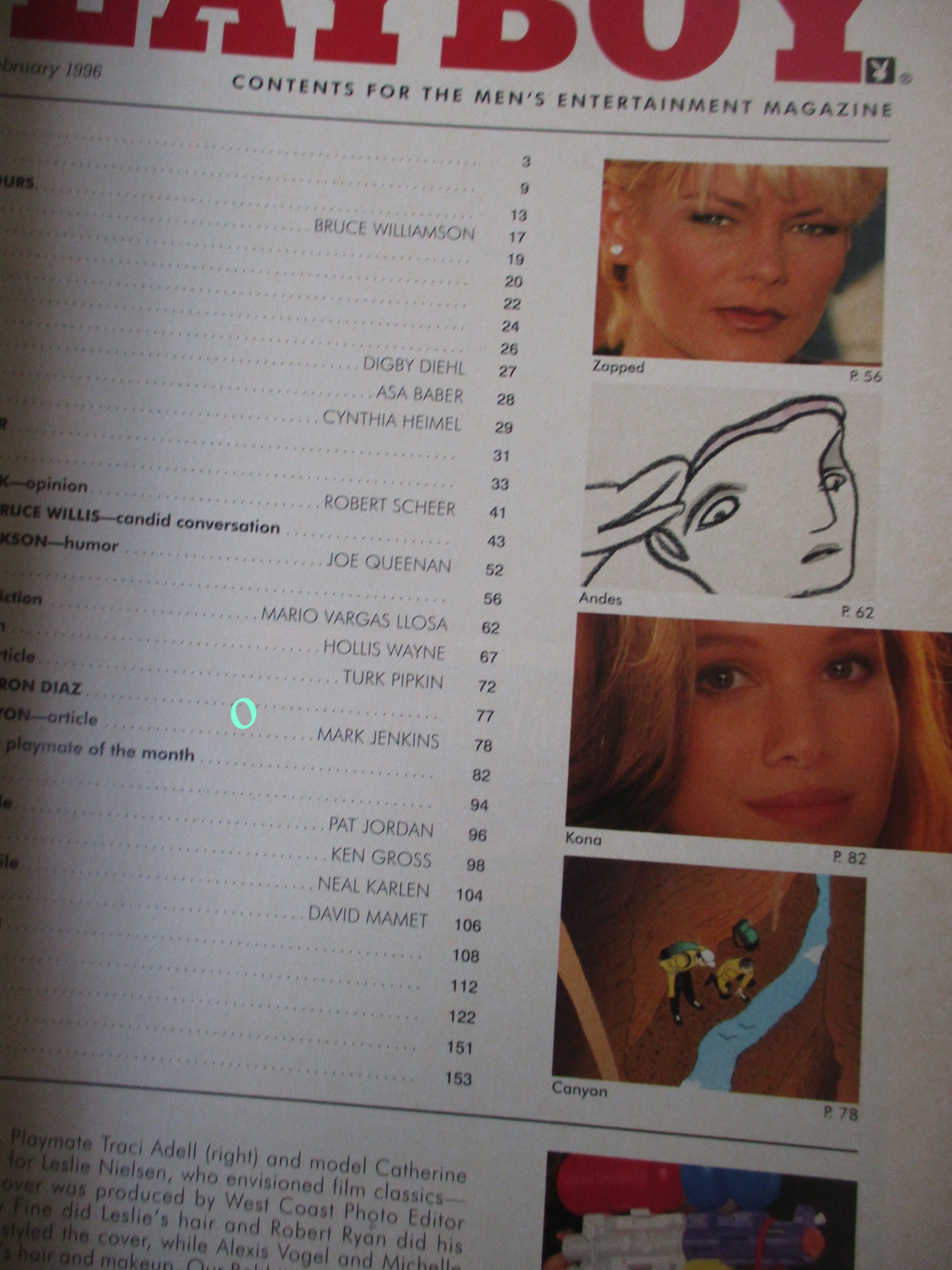 นิตยสารPLAYBOY USA ฉบับ FEB.1996