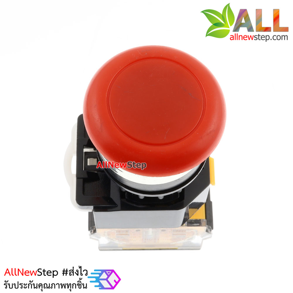 สวิตช์ กดติดกดดับ กดดับกดติด ล็อกสวิตช์ Lock switch 220V 10A ปุ่มกดสีแดง