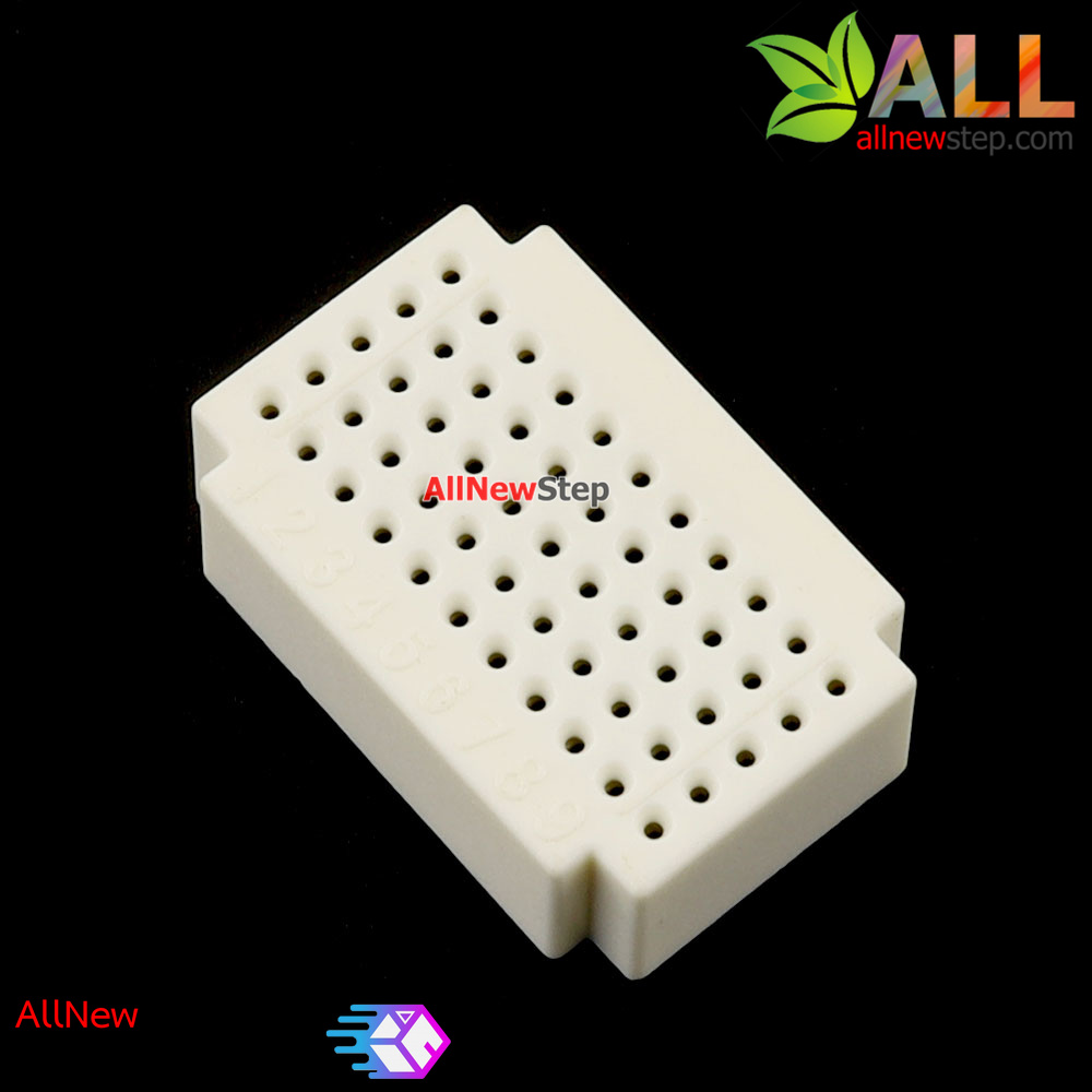 Breadboard แบบ Block ขนาดเล็ก 55 จุด สีขาว