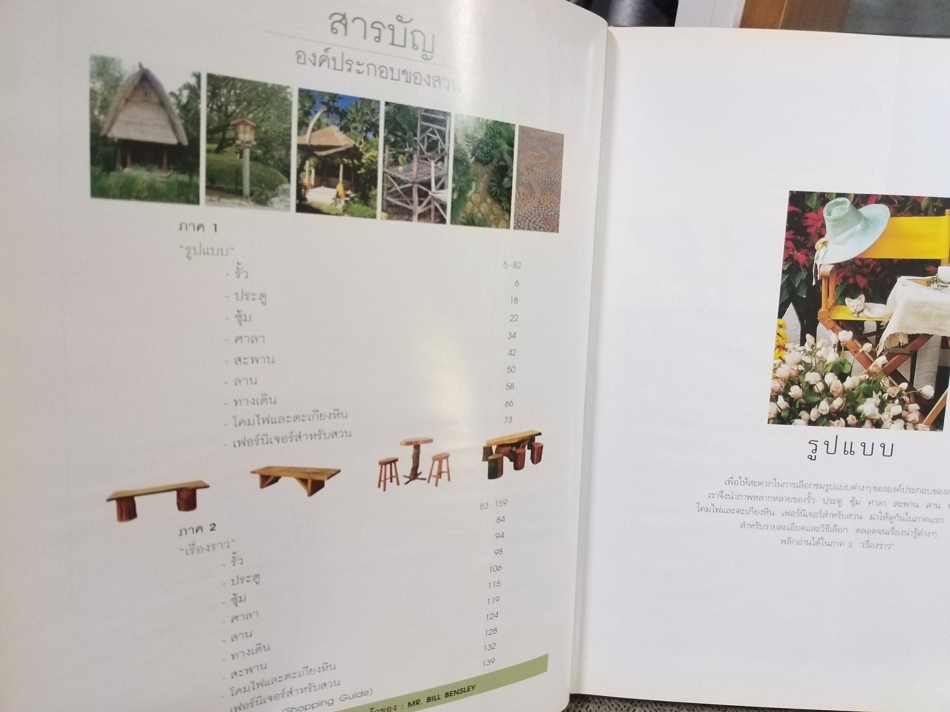 หนังสือ บ้านและสวน ฉบับ องค์ประกอบของสวน