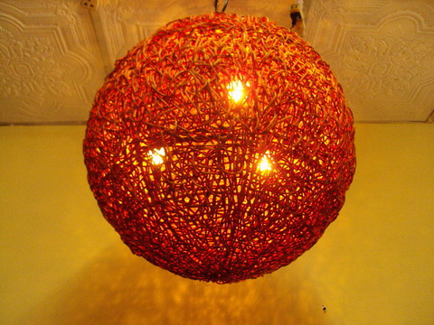 Rattan Ceiling Lamp Resort decorations โคมไฟหวายทรงกลม แขวนเพดาน