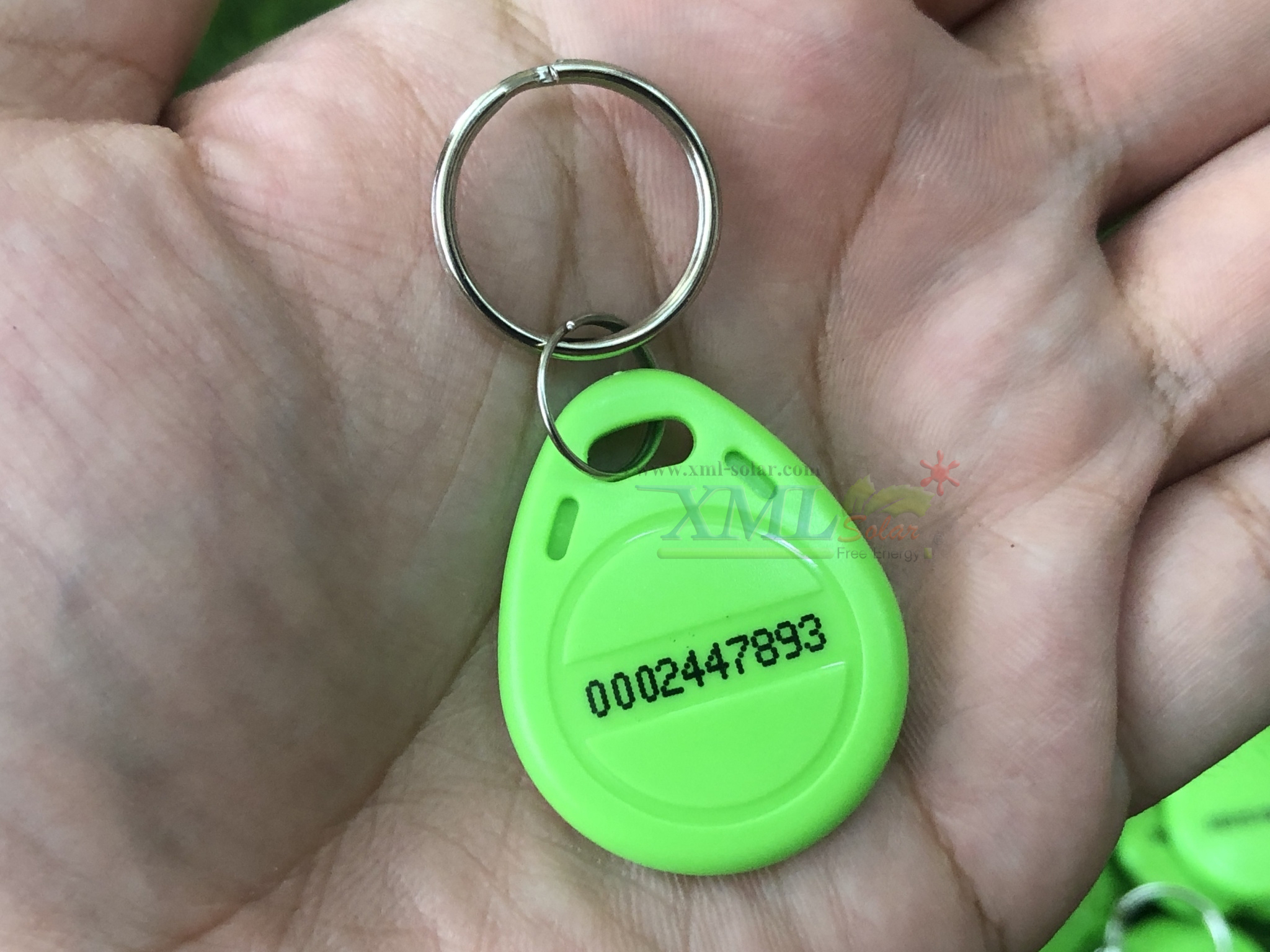 พวงกุญเเจคีย์การ์ด Keytag (Proximity 125Khz.) (เเบบหยดน้ำ ยี่ห้อ mango)(สีเขียว)