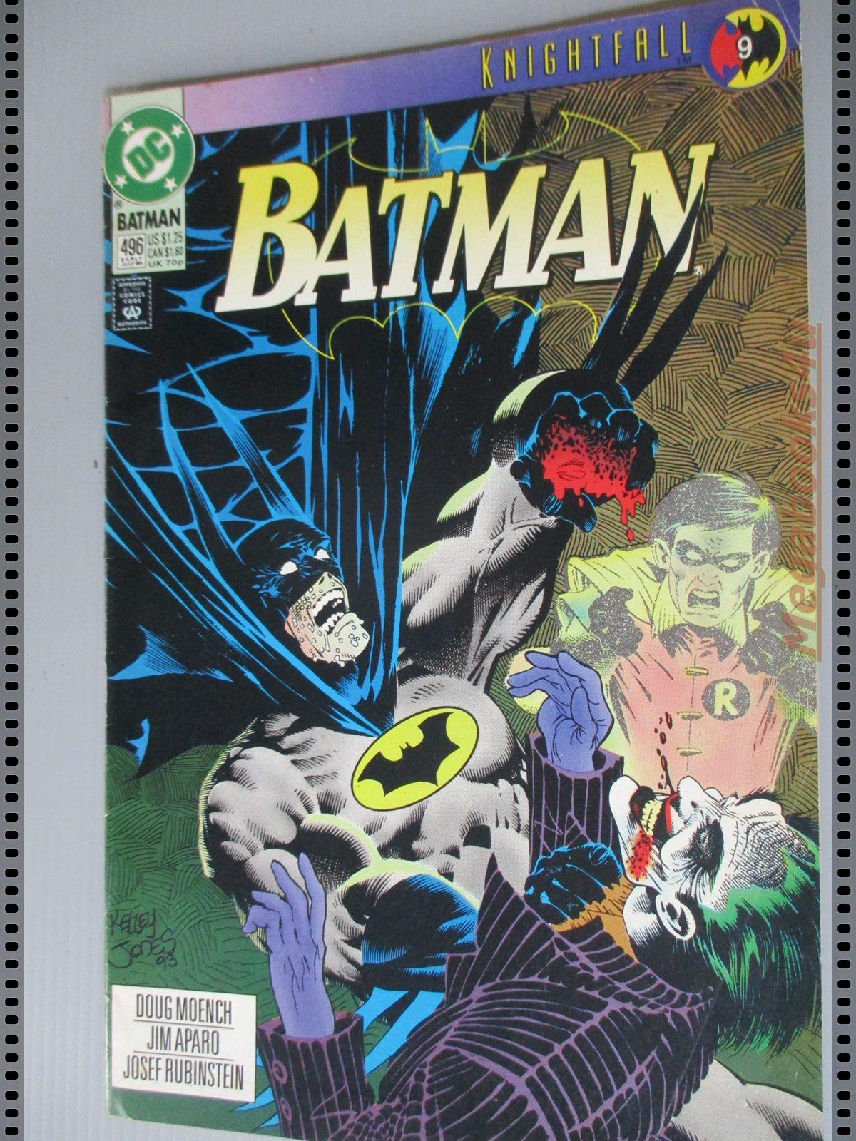 การ์ตูน DC comics การ์ตูนภาษาอังกฤษ แบทแมน BATMAN ฉบับที่ 496 ปี2536 ตอน DIE LAUGHING