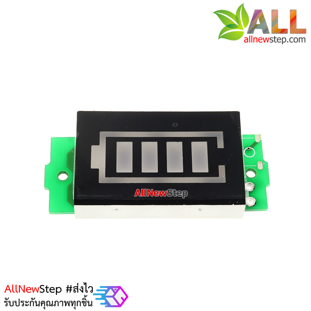 Battery power indicator battery level 13.2-16.8V โมดูล วัดระดับแบตเตอร์รี่ 13.2-16.8V ไฟแสดงผล 4 สีน้ำเงิน