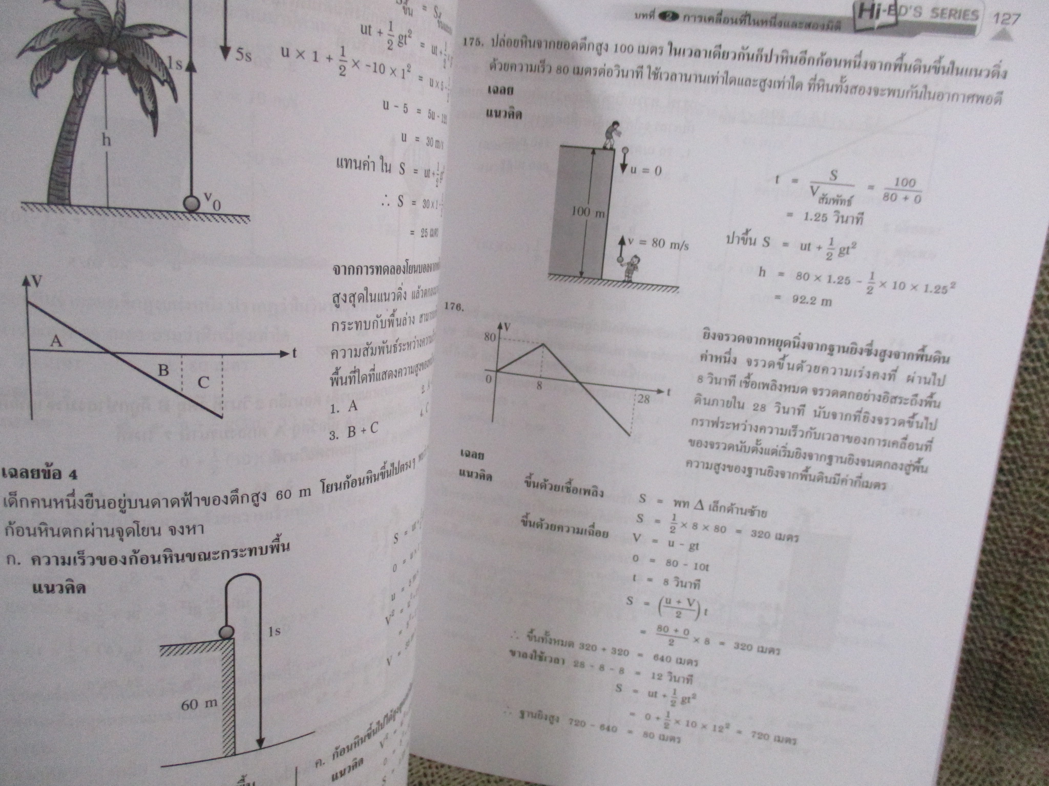 Hi-ED'S Physics ฟิสิกส์ กลศาสตร์ 1 / Hi-ED'S / ด้านในสะอาด ไม่มีรอยขีดเขียน /