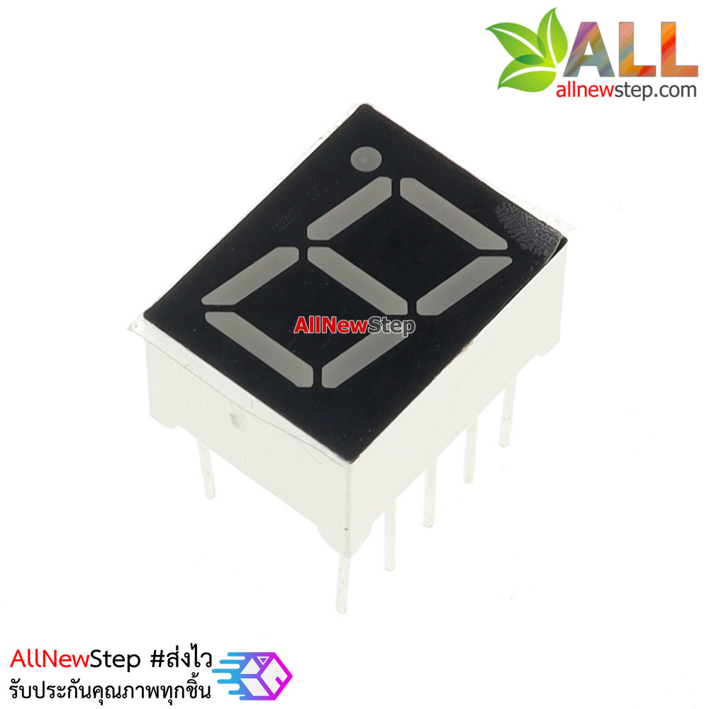 7 Segment 0.39 นิ้ว Common Anode 1digit Red ไฟ 7 segment 0.39 1 หลัก สีแดงแบบไฟบวกร่วม 3911BS