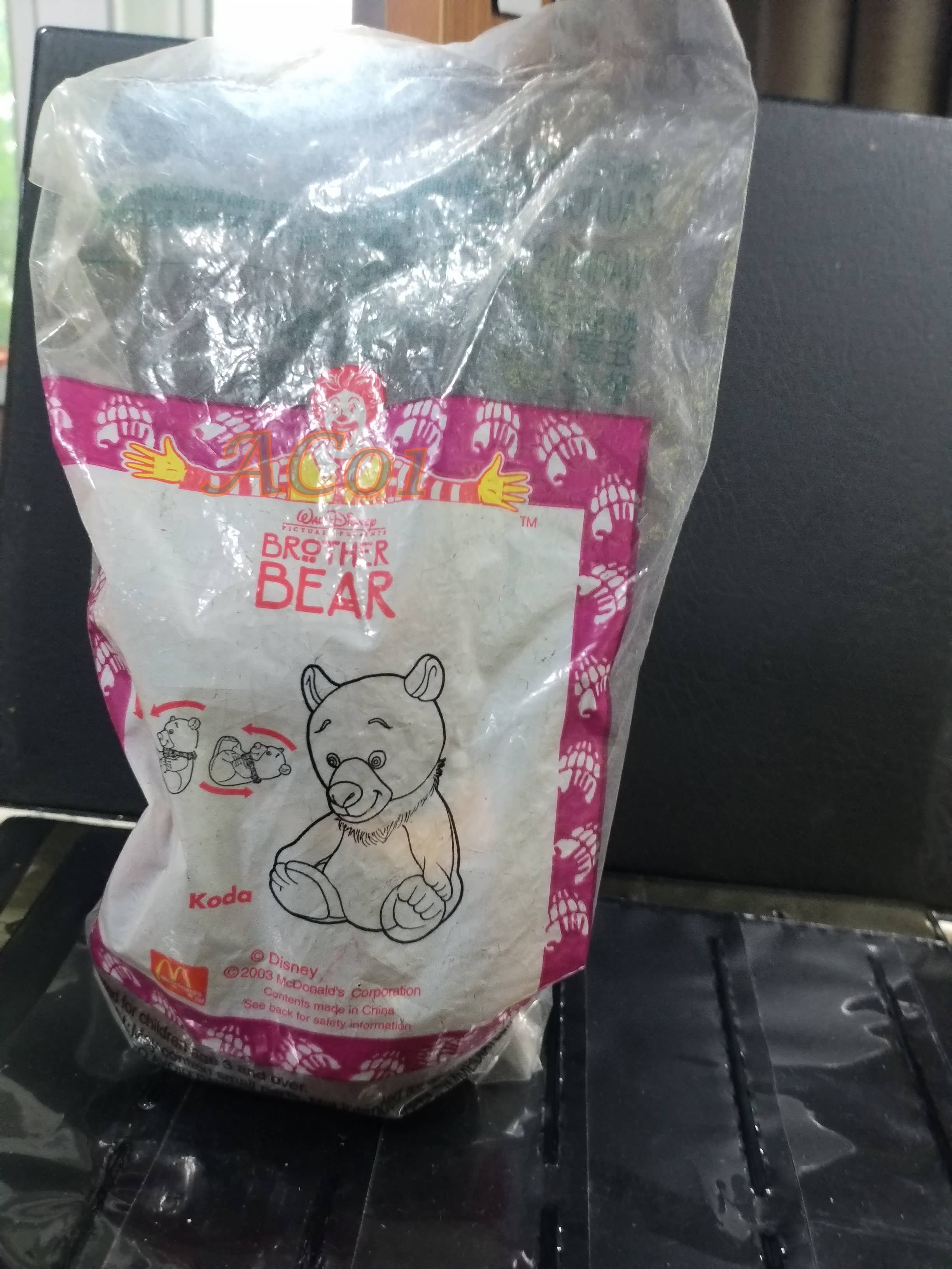 ของเล่นMcDonald's ของเล่นHappy Meal / Brother Bear - KODA / ในถุงเดิม ไม่แกะ ถุงเก่าหน่อย เก่าเก็บ