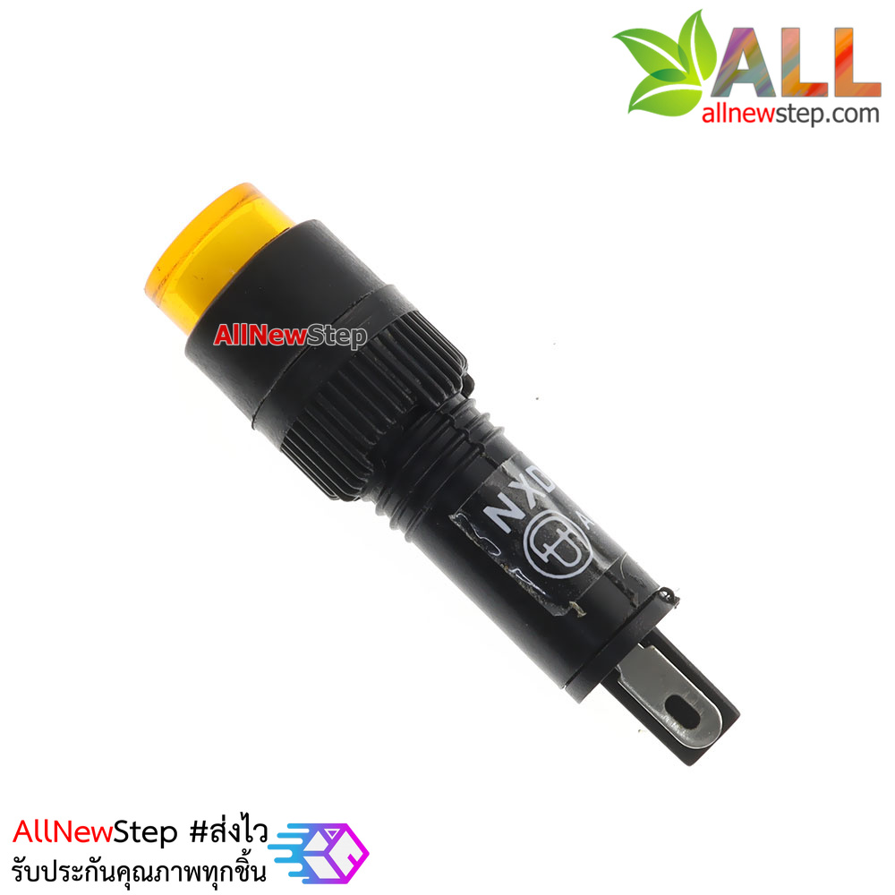 NXD-215 ไฟ LED signal สำหรับติดแผงควบคุม สีส้ม 220VAC