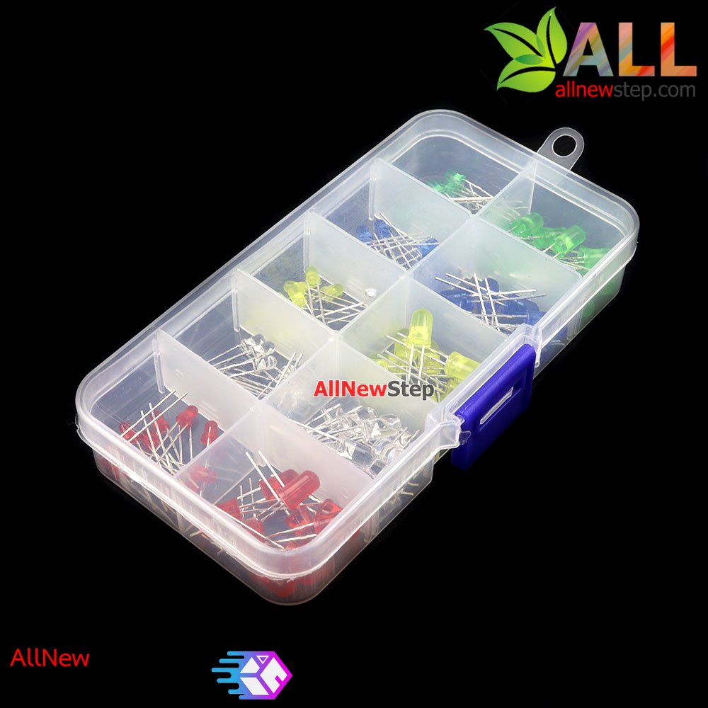 ชุด LED 3MM และ5MM 5 สีอย่างละ 20 รวม 200 ดวง