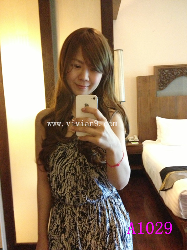 A1029 วิกผมหน้าม้า ดัดลอน