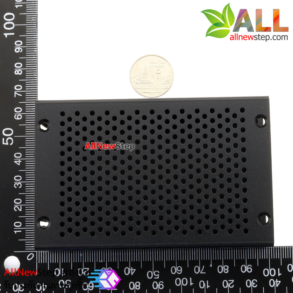 กล่องเคสโลหะ Raspberry Pi 4 aluminum alloy metal 4b + shell + Raspberry Pi4 chassis cooling box accessories สีดำ