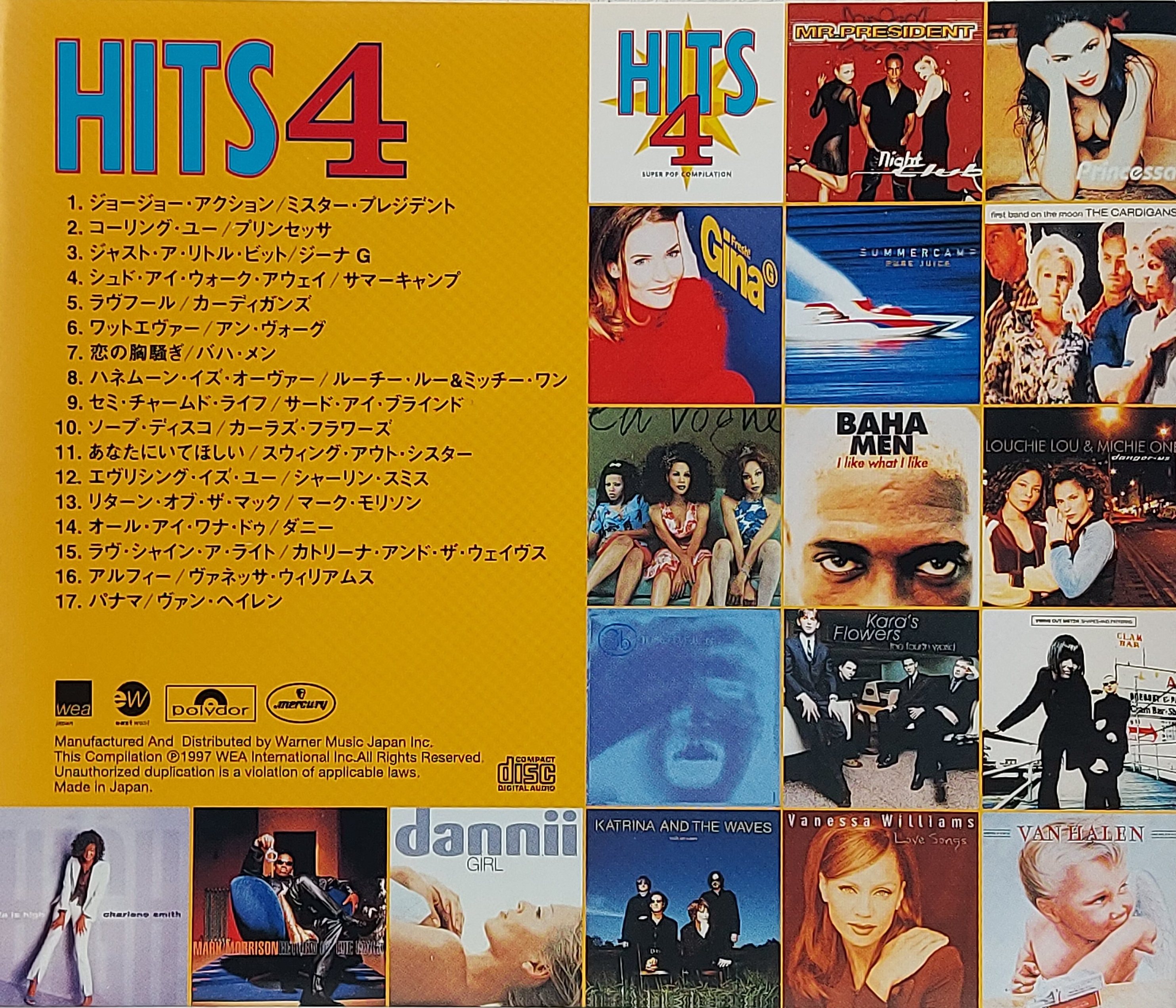 Used CD,Hits 4 Super Pop Compilation (A)(Various Artists)(1997)(Japan)
