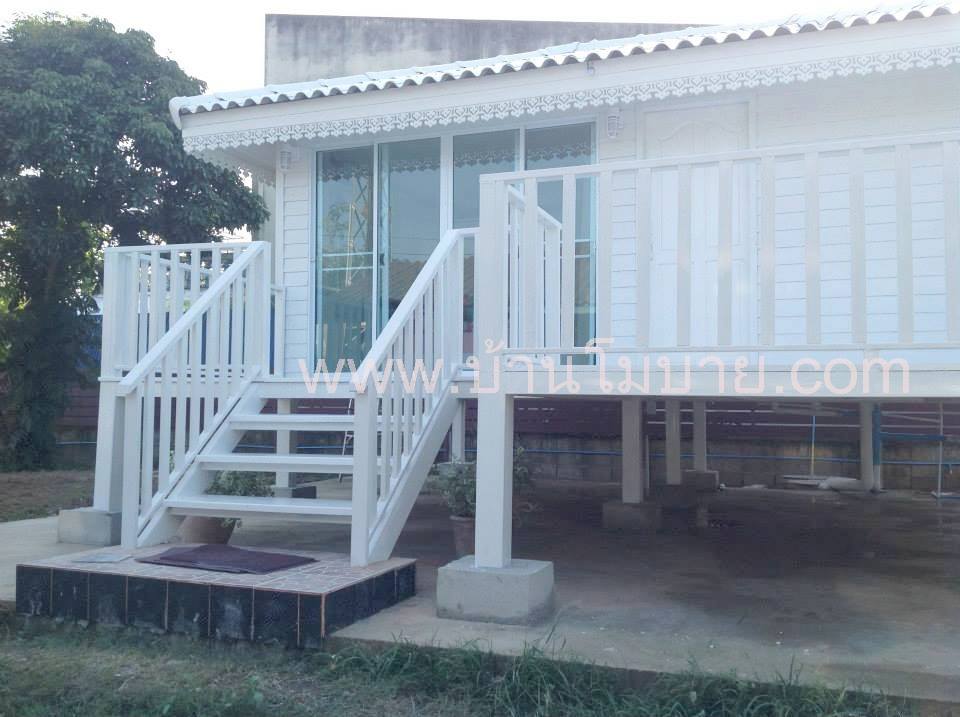 บ้านน็อคดาวน์ ขนาด 4*6 เมตร พร้อมระเบียง 2*6 เมตร (1 ห้องนอน 1 ห้องน้ำ 1 ห้องนั่งเล่น)