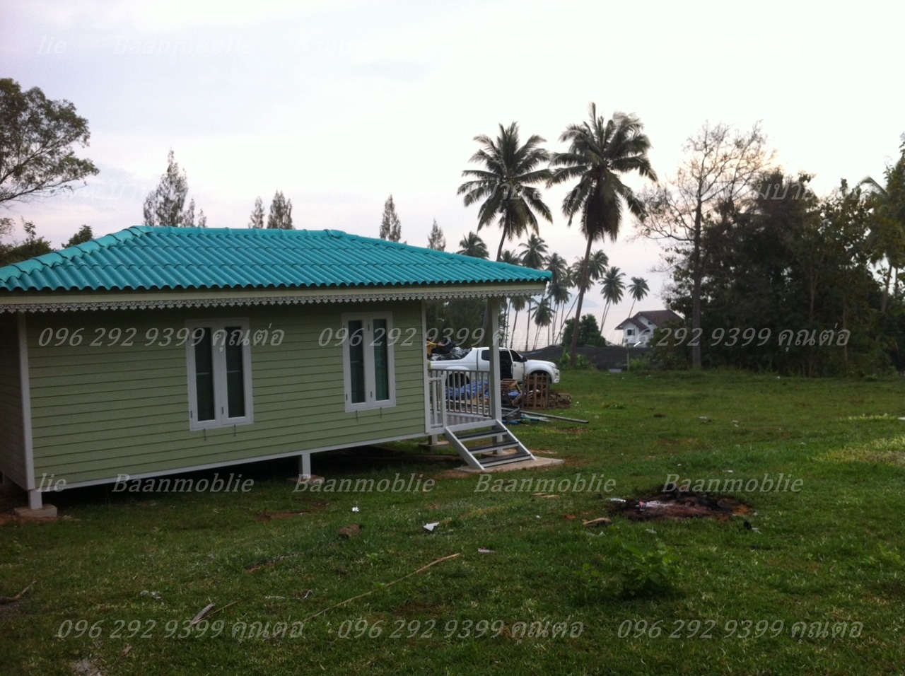 บ้านขนาด 7.2*9.5 เมตร (2 ห้องนอน 1ห้องนั่งเล่น 1ห้องครัว 1 ห้องน้ำ)