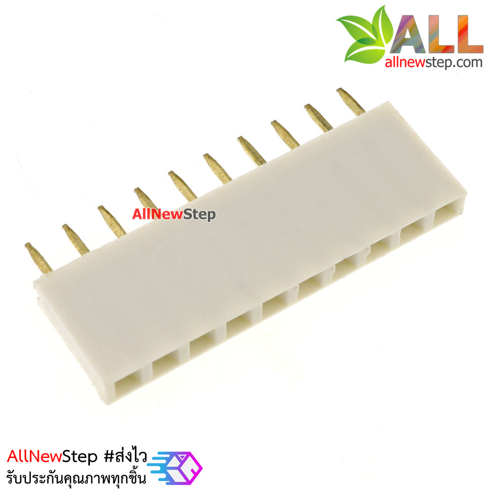 Pin header Female Header Single Row 2.54mm 10p Pin1x10 สีขาว