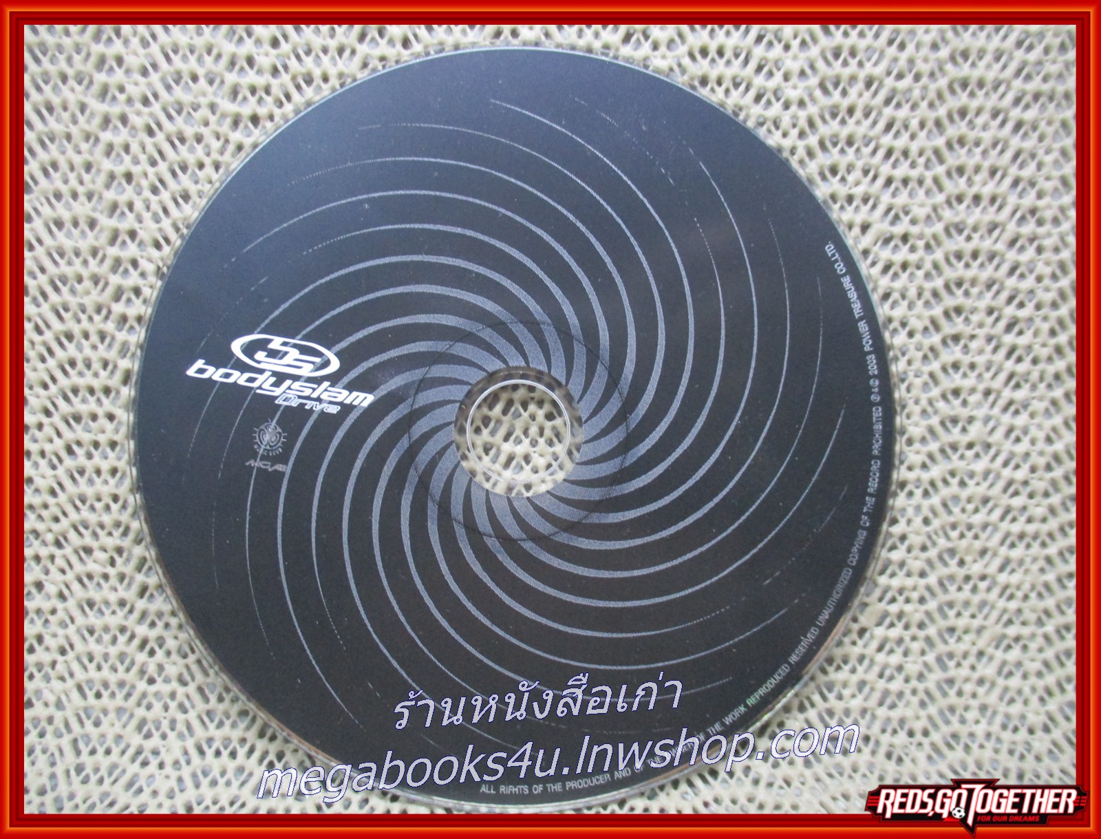 ซีดีเพลงไทยสากล BODYSLAM บอดี้สแลม อัลบั้ม Drive ปก แผ่น สภาพดี