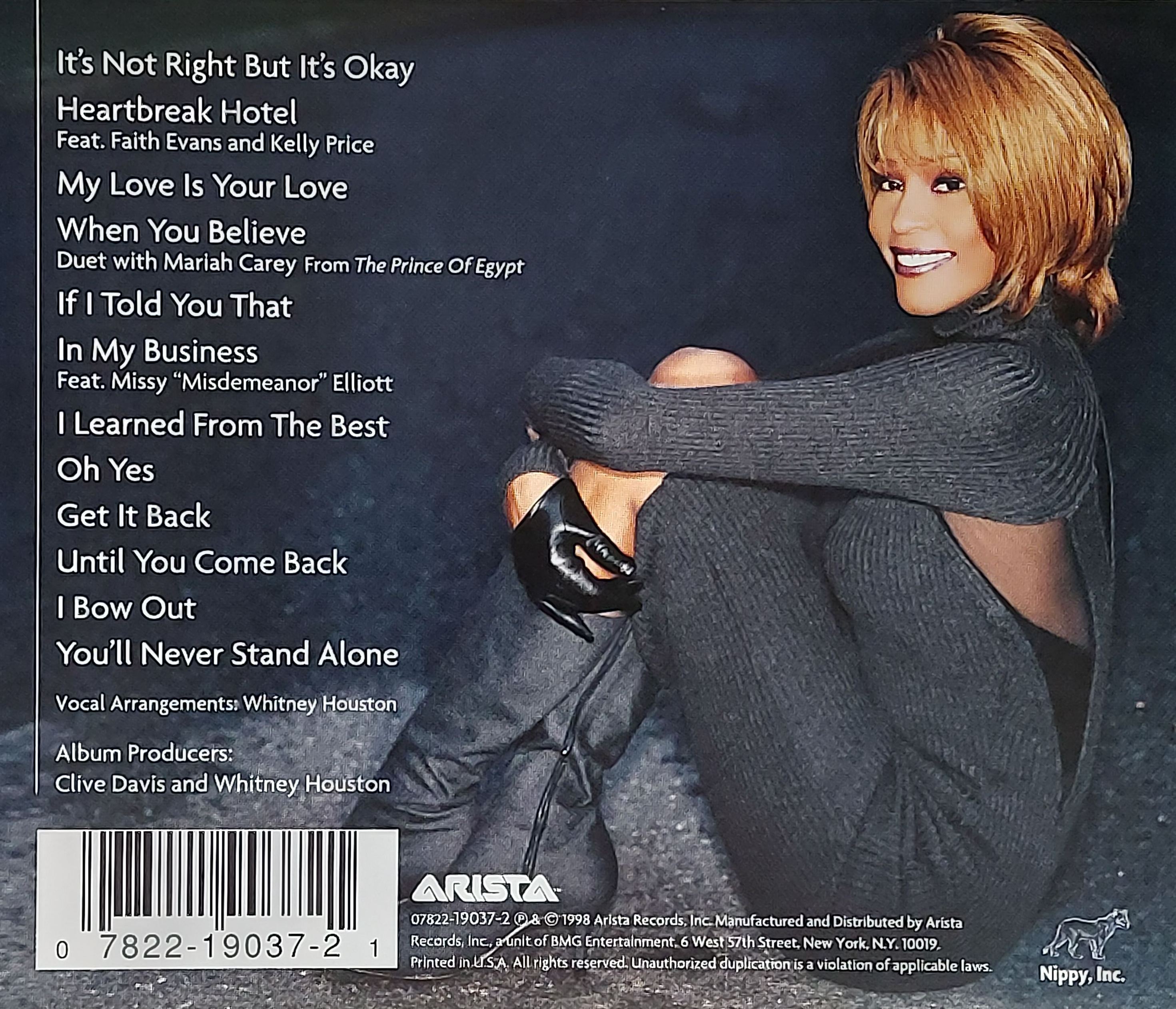 CD,Whitney Houston - My Love Is Your Love (1998)(USA)
