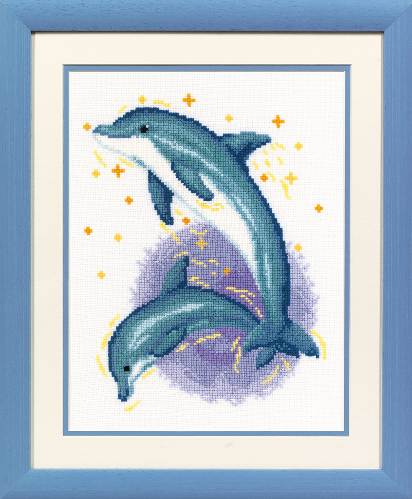 Vervaco ชุดปัก Dolphin Duo