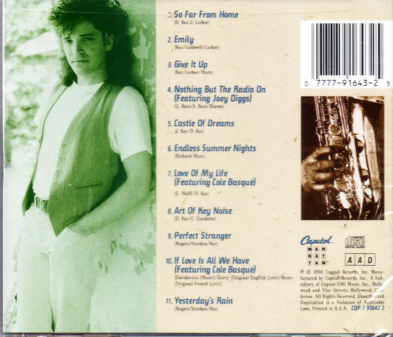 CD,Dave Koz - Dave Koz(1990)(instrumental)(USA)