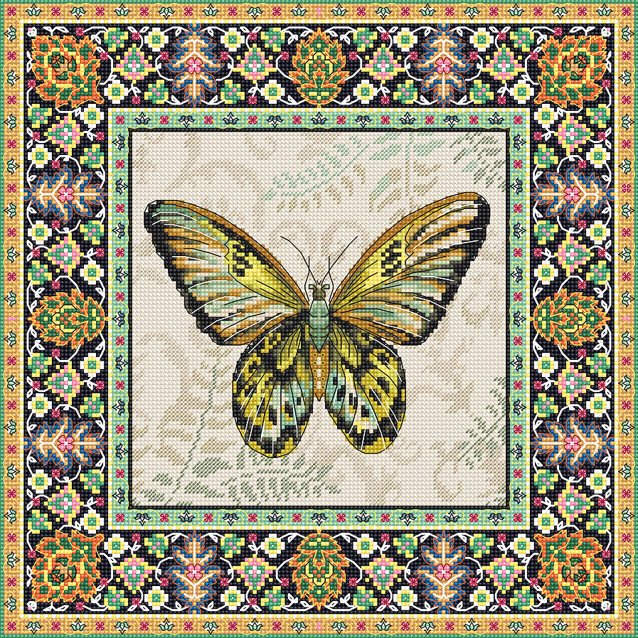 Letistitch ชุดปัก Vintage Butterfly