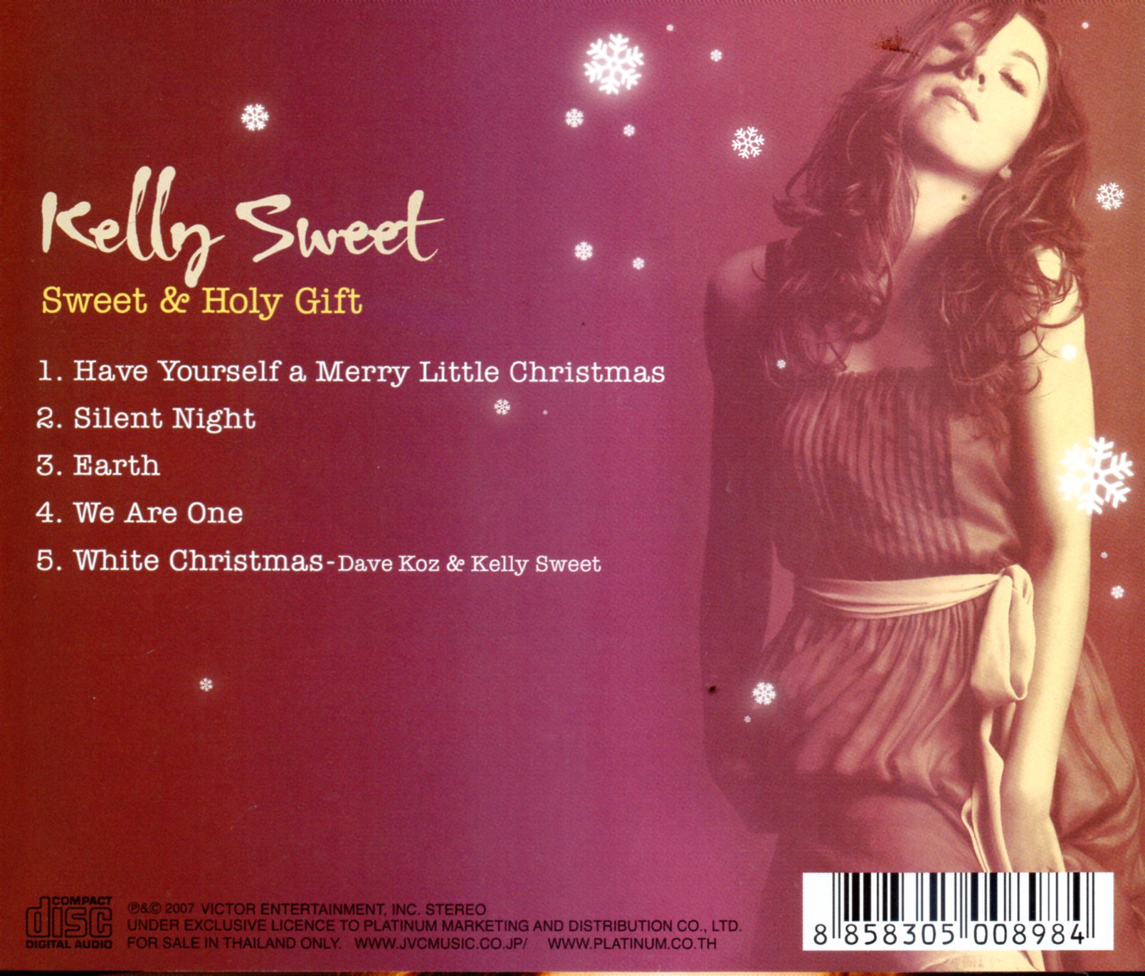 CD,Kelly Sweet - Sweet & Holy Gift (2007)(Thai)